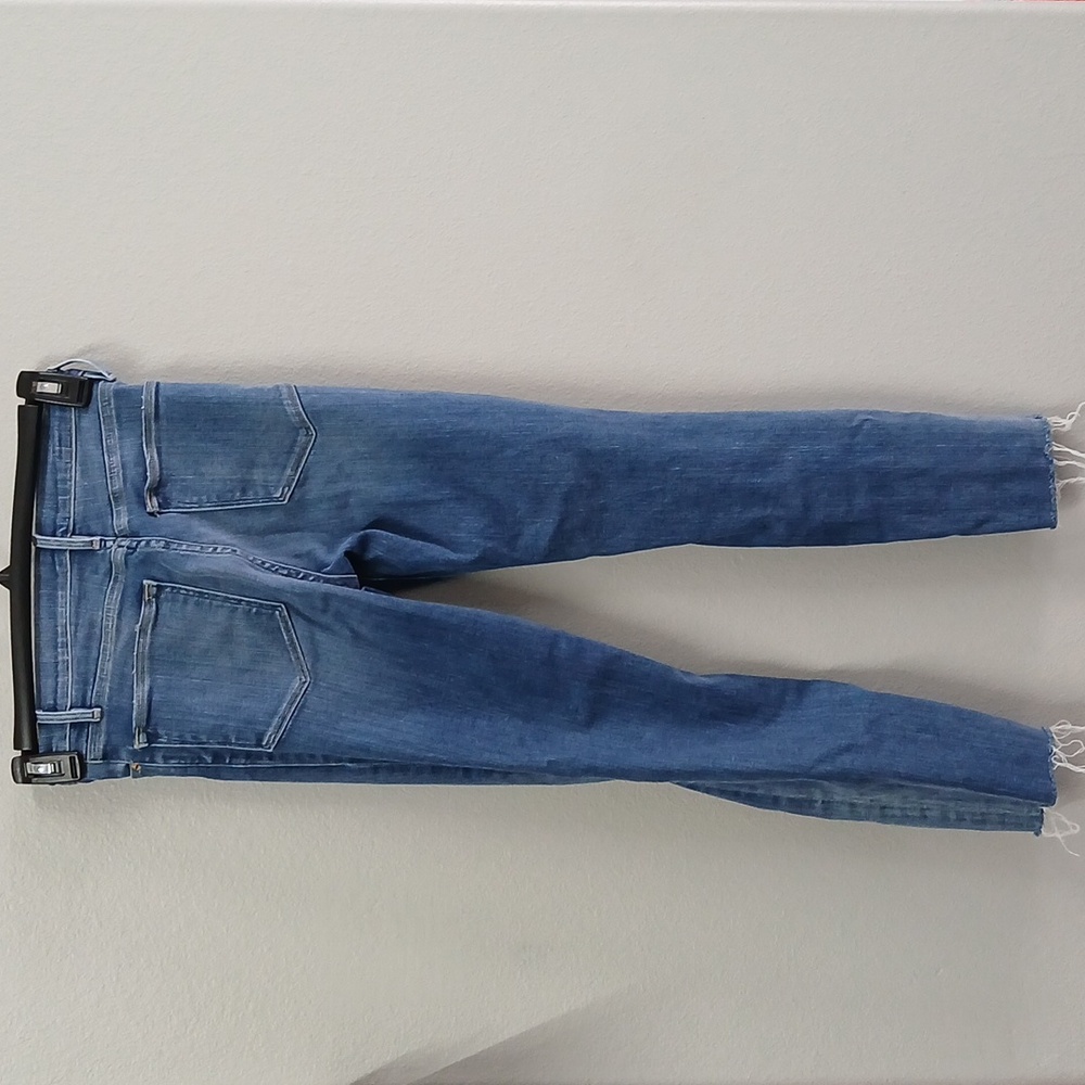 FRAME Le High Skinny Distressed Cropped Jeans Size 26 - Picture 8 of 9